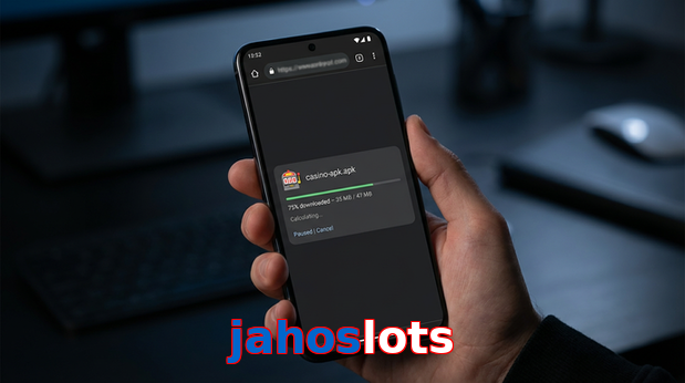 Main screen of Jahoslots apk page for PK players