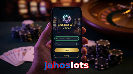 Main screen of Jahoslots login page for PK players