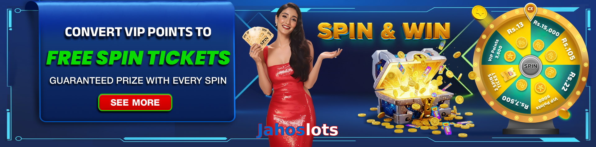 Main screen of Jahoslots pk page for PK players
